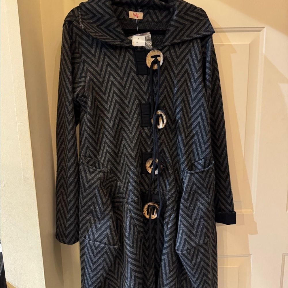 Tulip‎ clothing company, bohemian long sweater, jacket, size medium